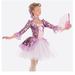 women’s dance costume jazz/ballet pink and purple